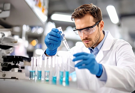 Monsieur en train de doser la lessive avant lavage afin de préserver les couleurs du linge