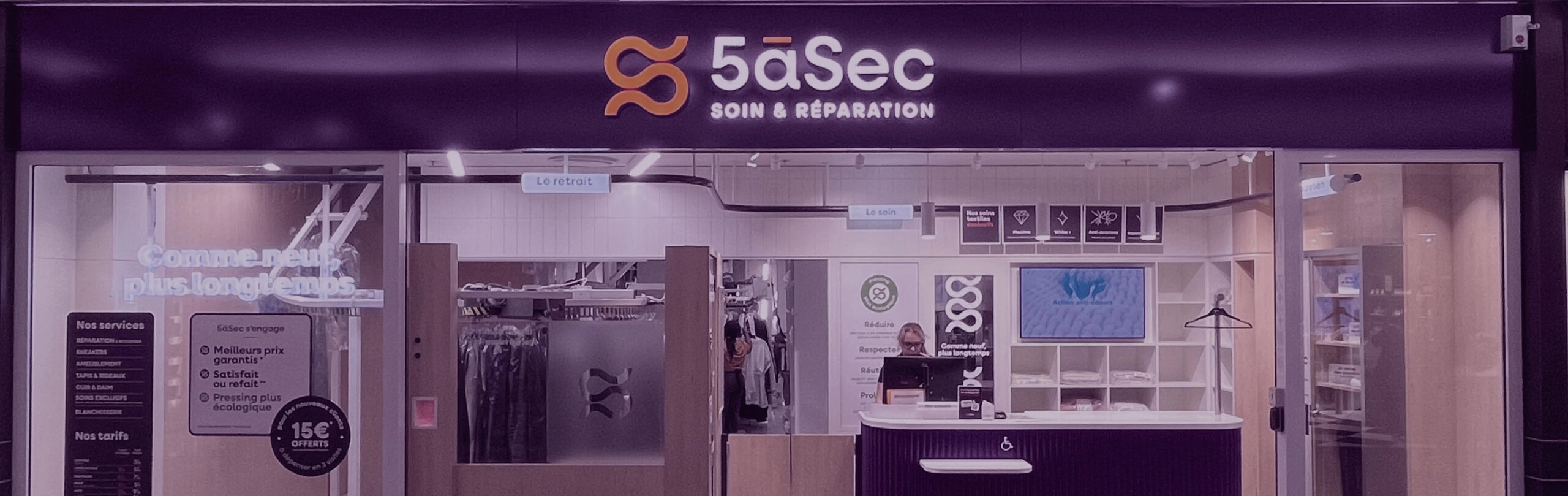 Magasin franchisé 5àSec